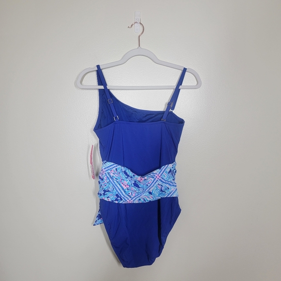 NWT Lilly Pulitzer Natalya one piece swimsuit lapis lazuli size 8 blue - Picture 7 of 7